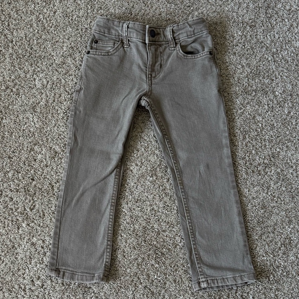 EUC/ Like New- Cat & Jack Toddler Boys super-stretch slim fit Jeans denim sz 4
